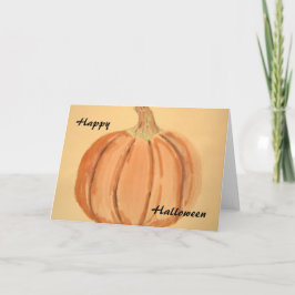 Tarjeta Acuarela de calabaza