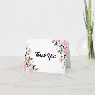 Tarjeta Acuarela De Flor Silvestre Gracias Notecard