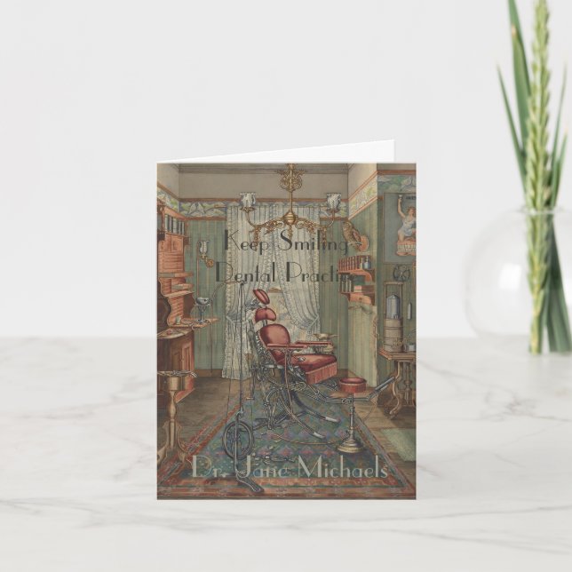 Tarjeta Acuarela de la práctica dental del dentista de la (Anverso)