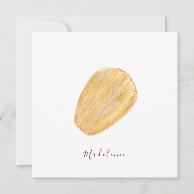 Tarjeta acuarela de Madeleine (Anverso)