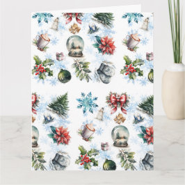 Tarjeta Acuarela de navidades