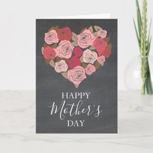 Tarjeta acuarela del día de la madre