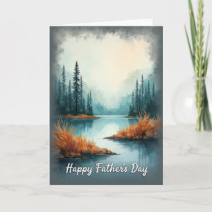 Tarjeta Acuarela Día del Padre Luminosa