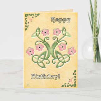 Tarjeta Acuarela en cumpleaños de maíz (tarjeta)