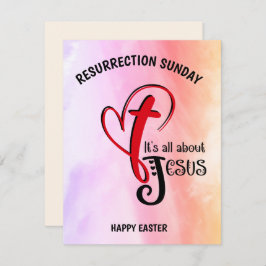 Tarjeta Acuarela, es todo sobre JESUS Christian Easter C