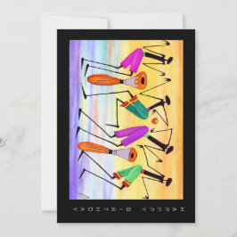 Tarjeta Acuarela, expresión de felicidad Cumpleaños