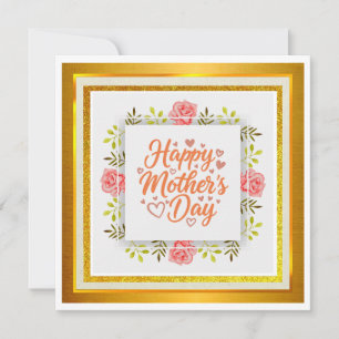 Tarjeta Acuarela Feliz Día de la Madre – Floral Elegante