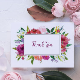 Tarjeta Acuarela floral elegante