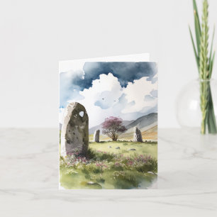 Tarjeta Acuarela Gracias - Castlerigg Stone Circle