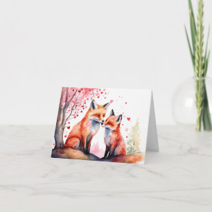 Tarjeta Acuarela romántica