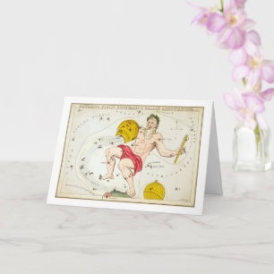 Tarjeta Acuario - Constelación - Horóscopo - Zodiaco