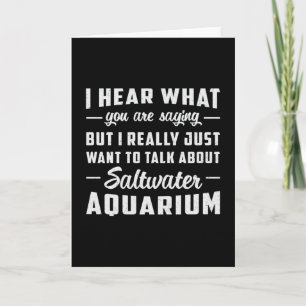 Tarjeta Acuario de agua salada Acuario de peces acuáticos