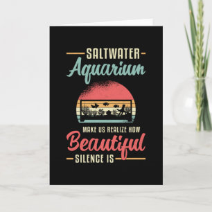 Tarjeta Acuario de agua salada Acuario de peces acuáticos