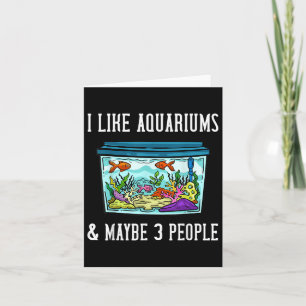 Tarjeta Acuario de agua salada del tanque de peces