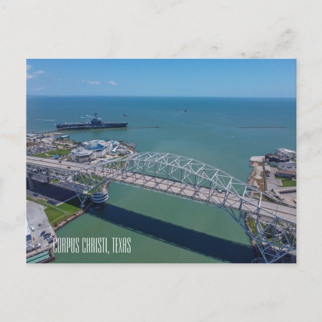Tarjeta Acuario Estatal Corpus Christi USS Lexingt (Anverso)