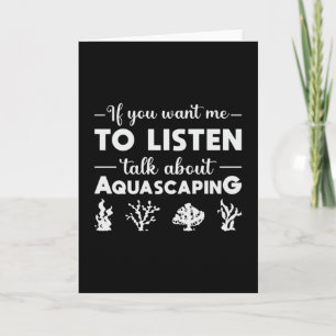 Tarjeta Acuario habla de acuarios divertidos