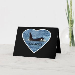 Tarjeta Acuario personalizable de la costa oeste de Orcinu