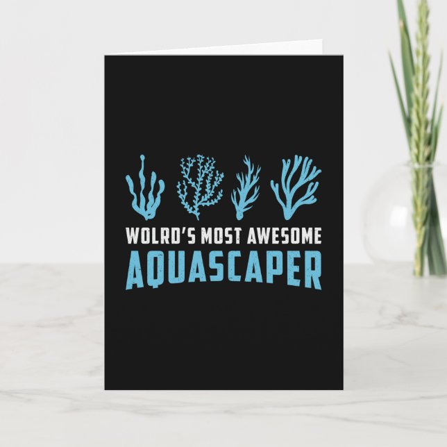 Tarjeta Acuario retro más acuario del mundo (Anverso)
