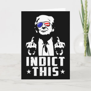 Tarjeta Acusar a Trump Esta Detención Política Para Republ