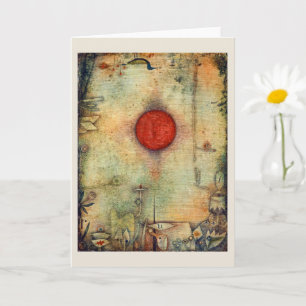 Tarjeta Ad margem - Paul Klee - pintura artística abstract