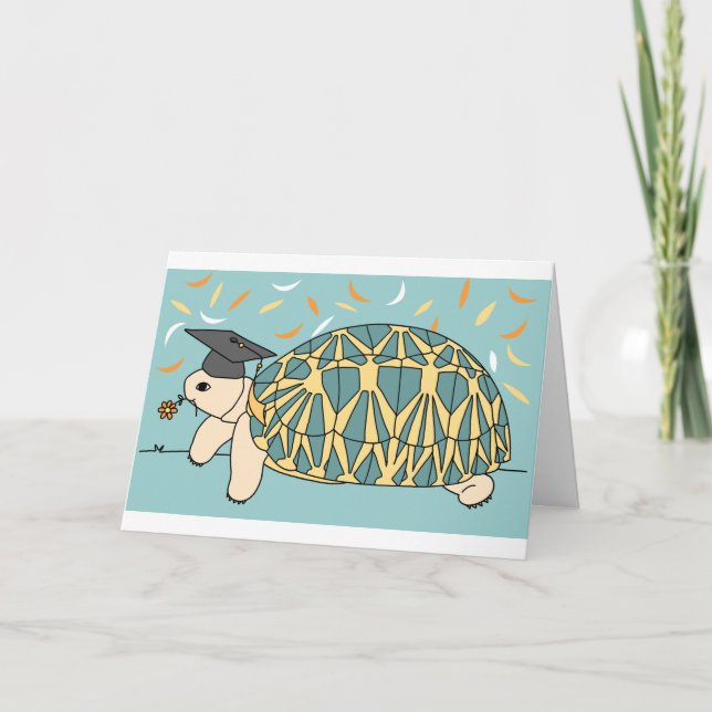 Tarjeta adaptable 2 de la graduación de la tortuga (Anverso)