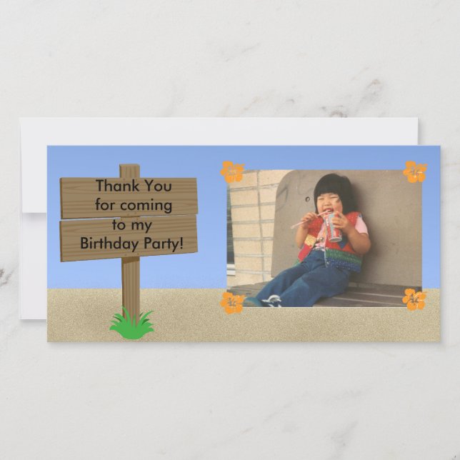 Tarjeta adaptable de la foto del Rótulo de la (Anverso)