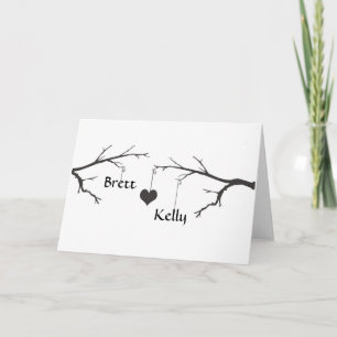 Tarjeta adaptable de los pares del corazón