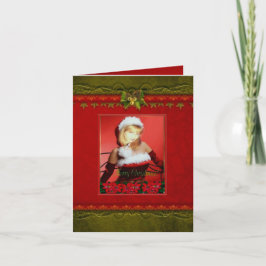 Tarjeta adaptable del marco de la foto del navidad