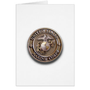 ¡Tarjeta adaptable del sello del USMC para