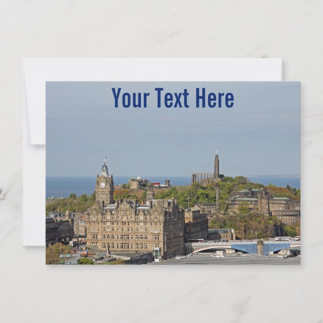 Tarjeta adaptable para Edimburgo, Escocia (Anverso)