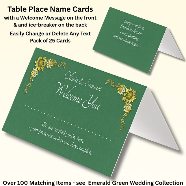 Tarjeta Add Name - Table Place Card - with Messages  (Subido por el creador)