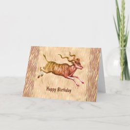 Tarjeta Addax - Cumpleaños de Antelope a un amigo loco
