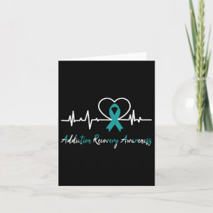 Tarjeta Addicción Recuperación Concienciación Heartbeat Ci
