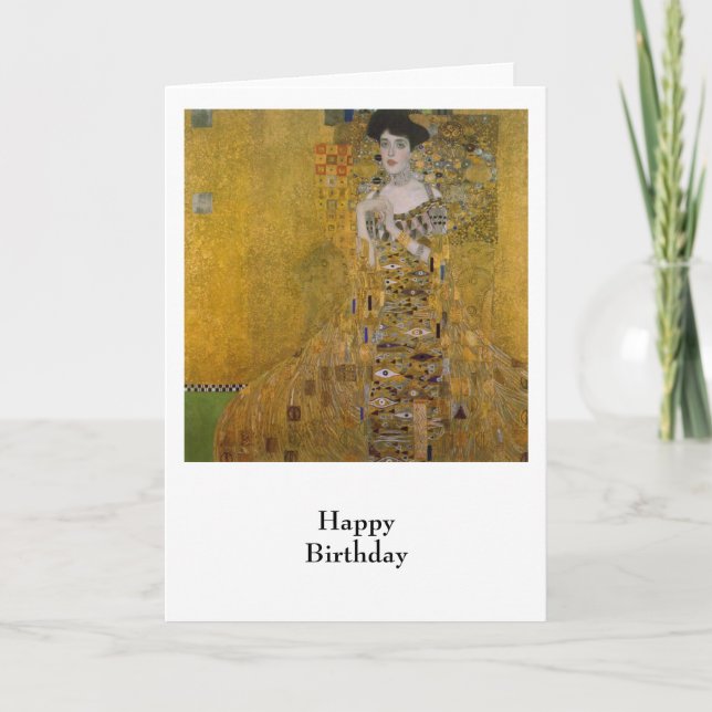Tarjeta Adela Bloch Bauer de Gustavo Klimt (Anverso)