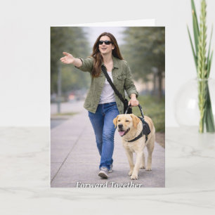 Tarjeta Adelante Juntos – Graduación de Perro Guía
