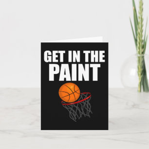 Tarjeta Adentro En El Diseño De Paint Basketball
