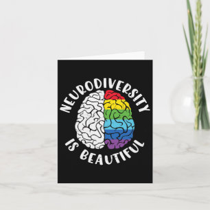 Tarjeta Adhd Autism Conciencia Neurodiversidad Es Hermosa
