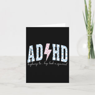 Tarjeta Adhd Graciosa Salud Mental Sobreestimulada Concien
