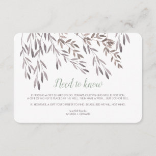 Tarjeta adicional para Boda de flores silvestres