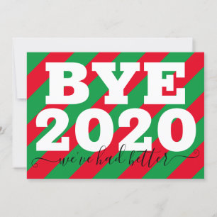 Tarjeta Adiós 2020 Hemos tenido mejor