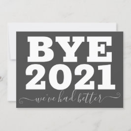 Tarjeta Adiós 2021 Mejor que nos divertamos
