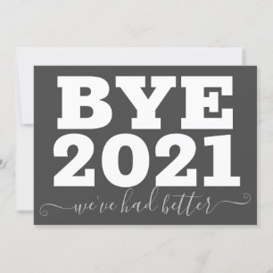 Tarjeta Adiós 2021 Mejor que nos divertamos
