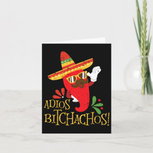 Tarjeta Adiós Achos Cinco De Mayo Chiles Mexicanos 