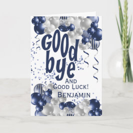 Tarjeta Adiós, adiós, saliendo