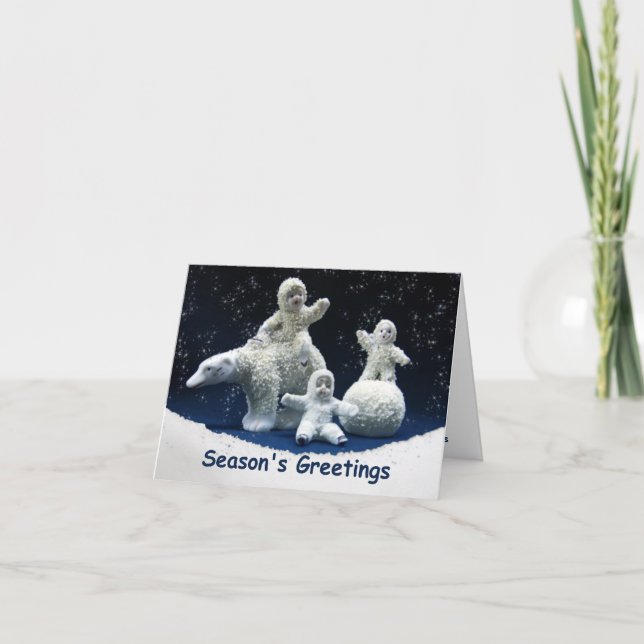 Tarjeta Adiós Bebés de Nieve (Anverso)