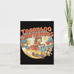 Tarjeta Adiós cuntaroos sarcásticos divertidos retro
