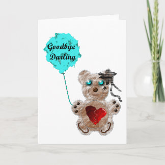 Tarjeta Adiós Darling (Bear1)
