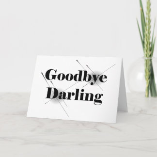 Tarjeta Adiós Darling (Clear1)