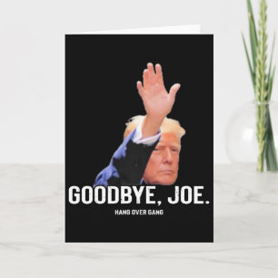 Tarjeta Adiós divertido Trump retro Joe