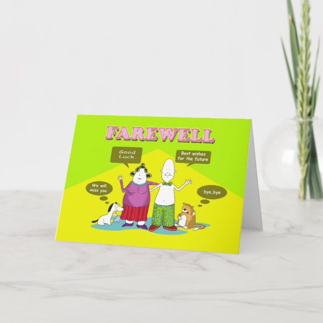 Tarjeta Adiós, Duncan y amigos (Anverso)